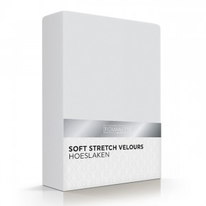 Hoeslaken Velours Silver Romanette