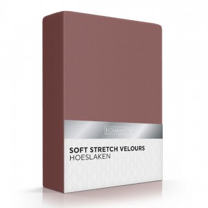 Hoeslaken Velours Taupe Romanette